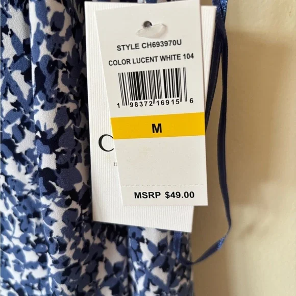 CHAUS Sleeveless Floral/Abstract Print Blouse - Picture 5 of 7